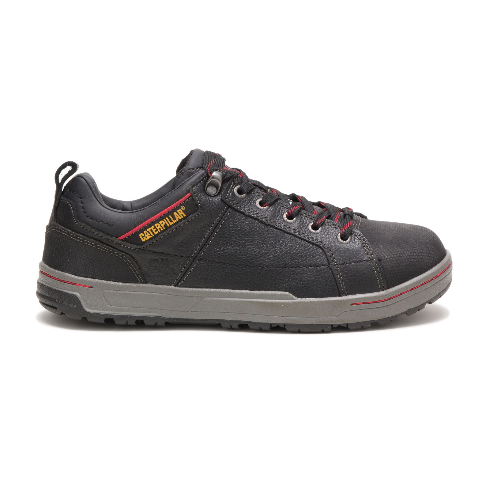 Caterpillar Shoes Karachi - Caterpillar Brode Steel Toe Mens Steel Toe Shoes Black (874521-TDO)